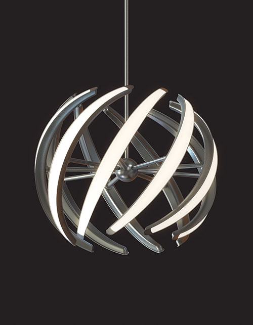 Swirl LED Pendant by Blackjack Lighting